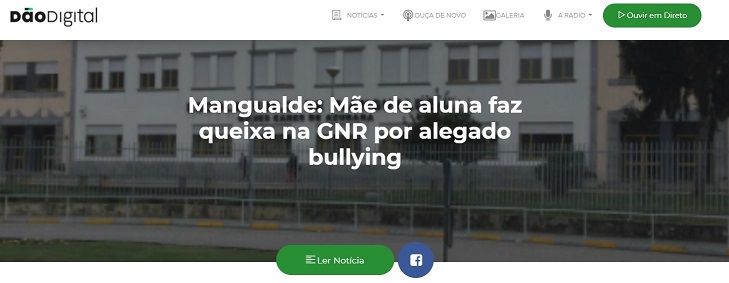 Noticia da DãoDigital Rádio – Mãe de aluna faz queixa na GNR por alegado bullying