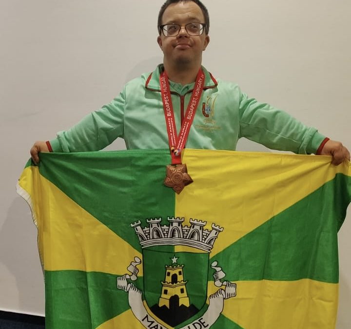 João Azevedo, medalha de bronze no Campeonato do Mundo