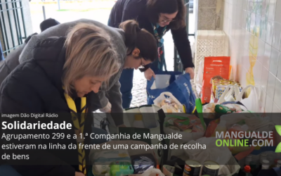 Agrupamento 299 e 1.ª Companhia de Mangualde lideram ação solidária para apoiar vítimas da depressão Kristin