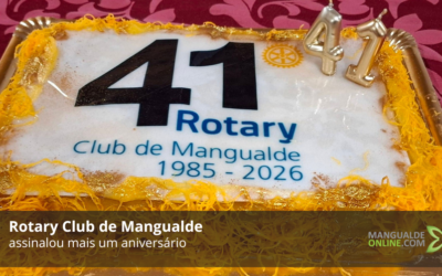 Rotary Club de Mangualde celebra 41.º aniversário com jantar festivo e distinções marcantes