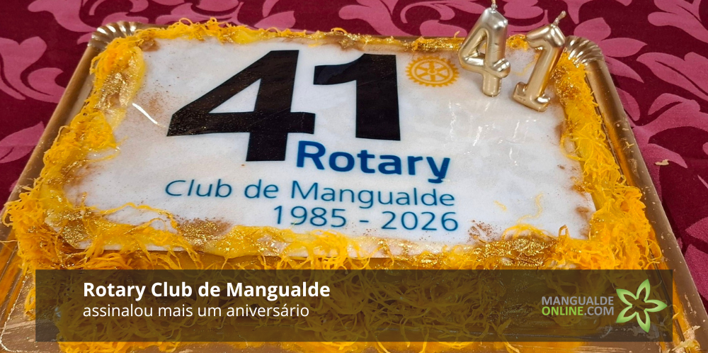 Rotary Club de Mangualde celebra 41.º aniversário com jantar festivo e distinções marcantes