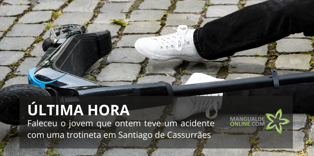 Jovem morre após despiste de trotineta em Mangualde