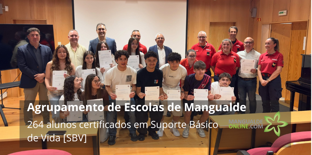 Mais de 260 alunos de Mangualde certificados em Suporte Básico de Vida